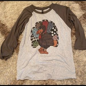 Turkey raglan shirt